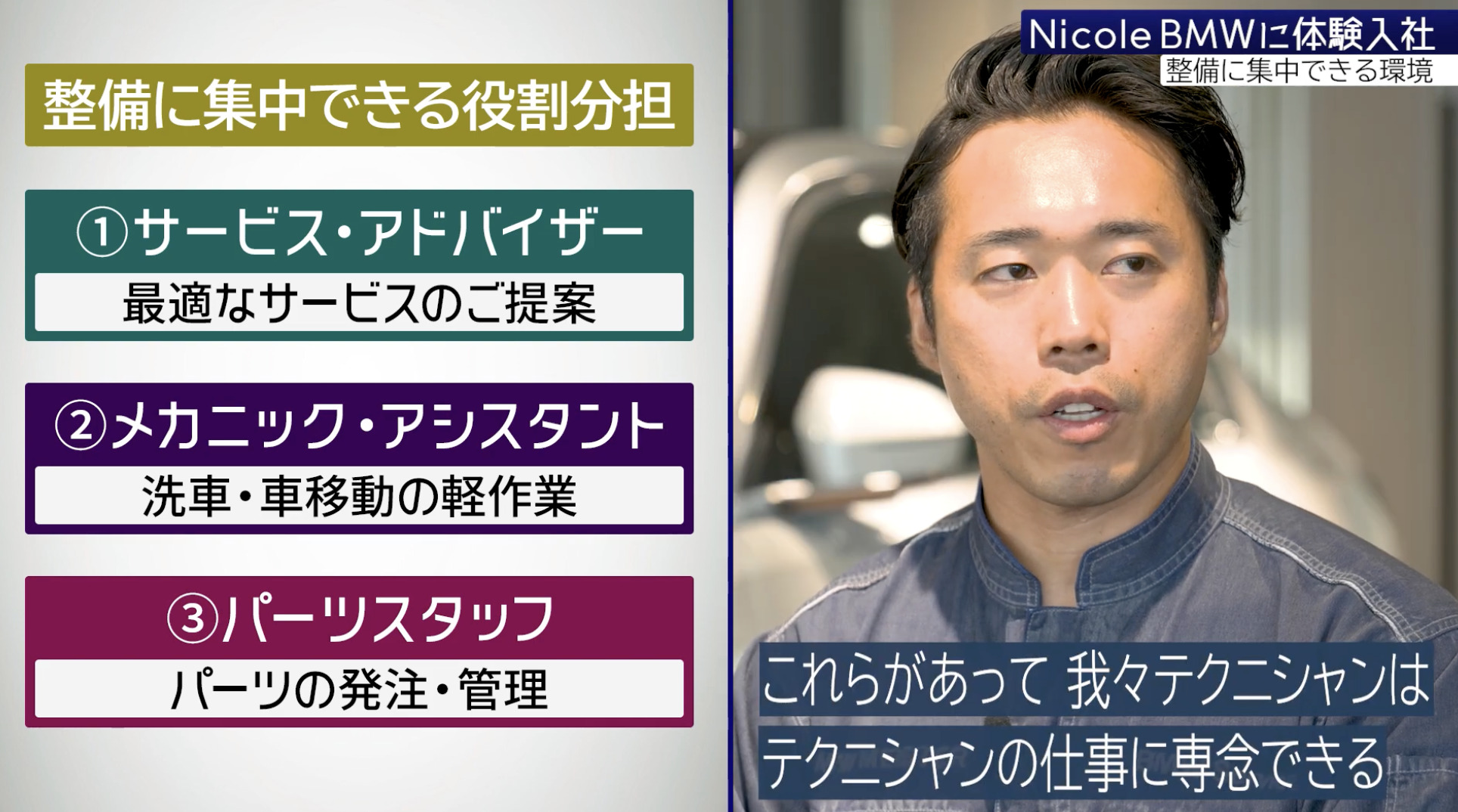 【課題①】Nicole BMW｜採用動画導入事例