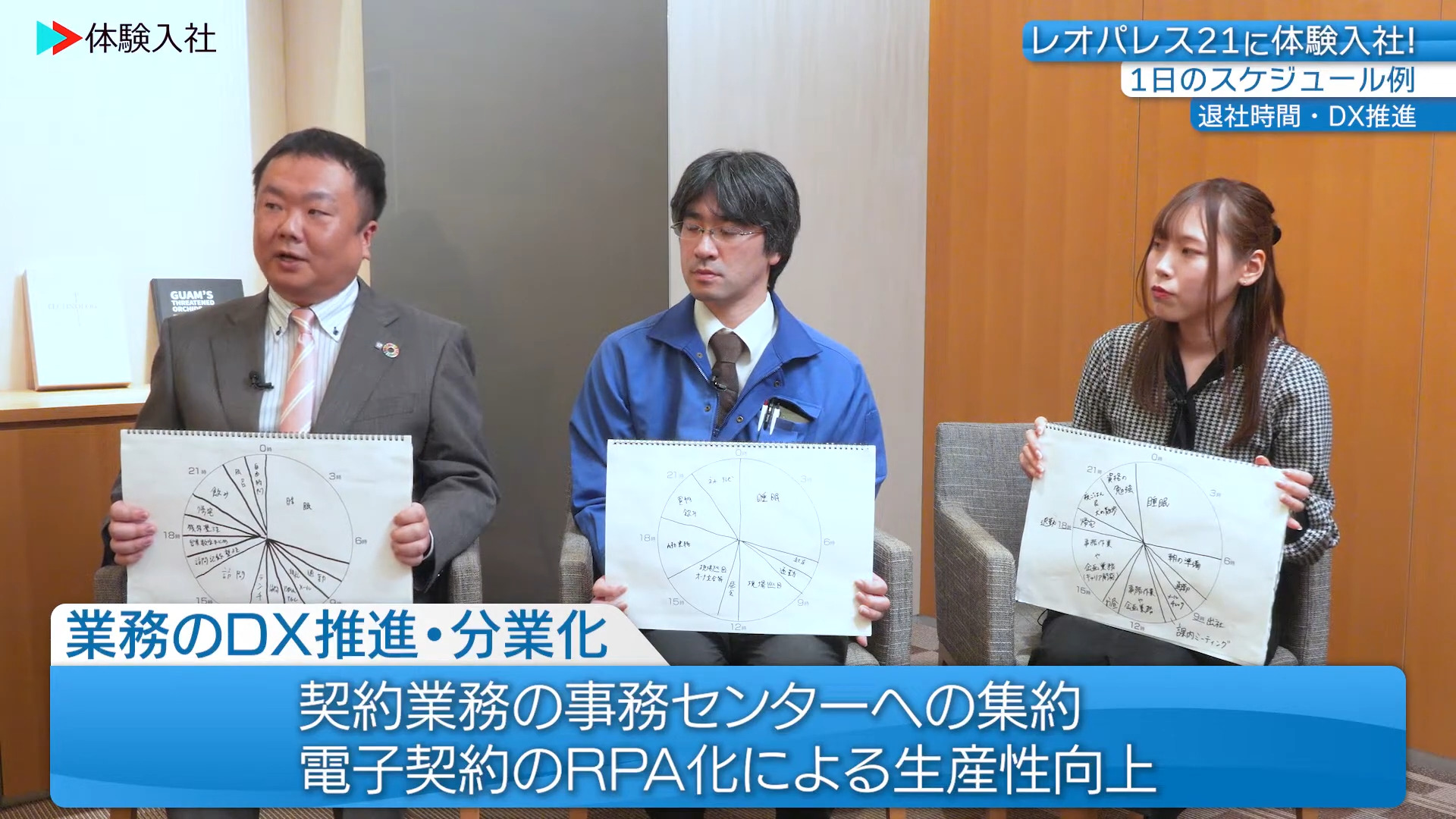 ④【時間】1日のスケジュール・残業、レオパレス21